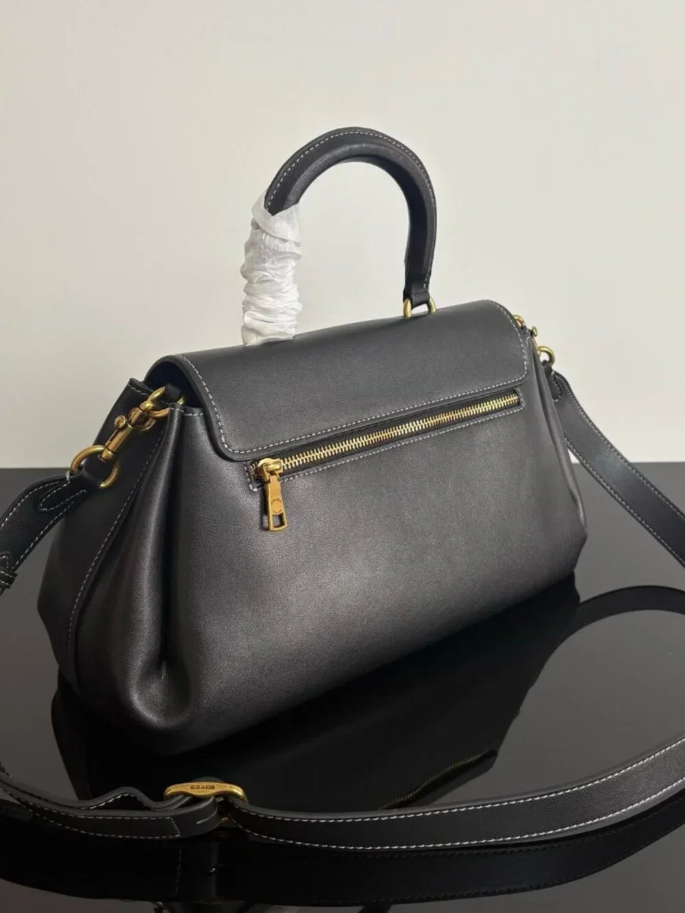 COACH Slouchy Rogue Top Handle Bag